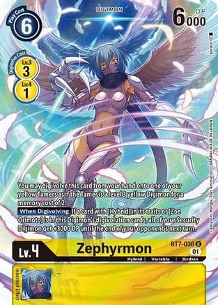 Zephyrmon (Alternate Art) — Dimensional Phase