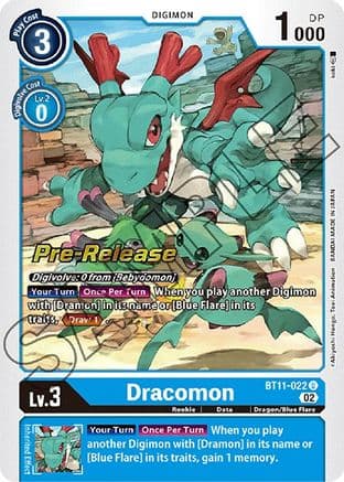 Dracomon — Dimensional Phase Pre-Release Cards