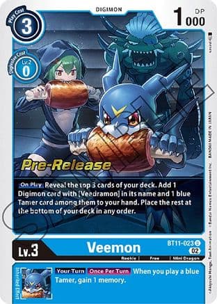 Veemon — Digimon Card Game card