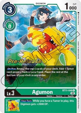 Agumon — Dimensional Phase Pre-Release Cards