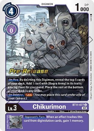 Chikurimon — Dimensional Phase Pre-Release Cards