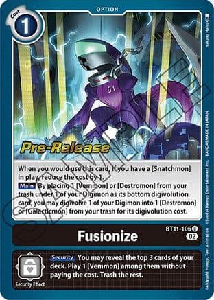 Fusionize — Digimon Card Game card