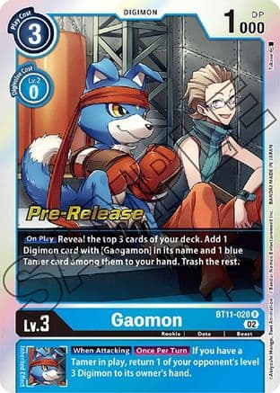 Gaomon — Dimensional Phase Pre-Release Cards Digimon Card Game card by Takuro