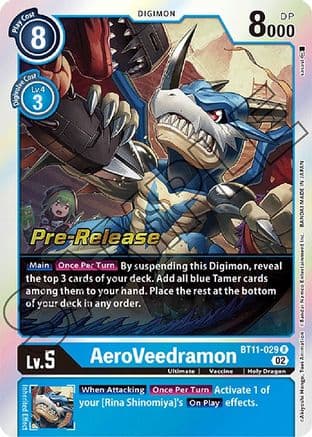 AeroVeedramon — Dimensional Phase Pre-Release Cards