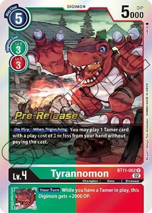 Tyrannomon — Digimon Card Game card