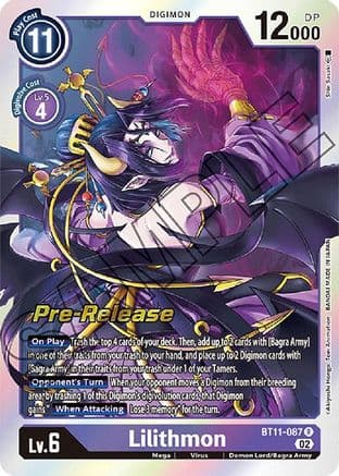 Lilithmon — Dimensional Phase Pre-Release Cards Digimon Card Game card by Shito Suzuki