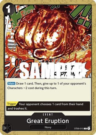 Great Eruption — Starter Deck 6: Absolute Justice