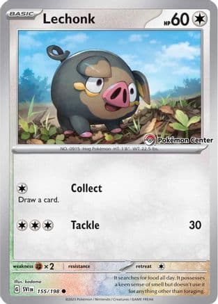 Lechonk (Pokemon Center Exclusive) — Miscellaneous Cards & Products Pokémon TCG card by kodama