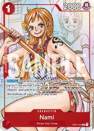 Nami - OP01-016 (Alternate Art) — One Piece Promotion Cards