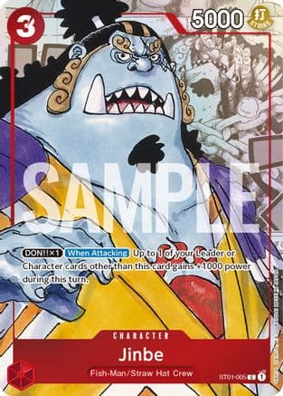 Jinbe - ST01-005 (Alternate Art) — One Piece Promotion Cards
