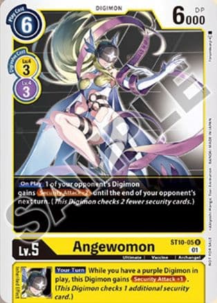 Angewomon (Tamer Goods Set Angewomon & LadyDevimon) — Digimon Card Game card