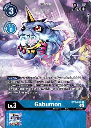 Gabumon (Digimon Royal Knights Card Set) — Battle of Omni