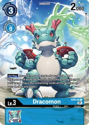 Dracomon (Digimon Royal Knights Card Set) — Digimon Card Game card