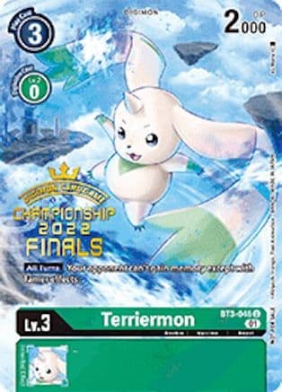 Terriermon (2022 Championship Finals Digimon Tamers Pack) — Digimon Card Game card
