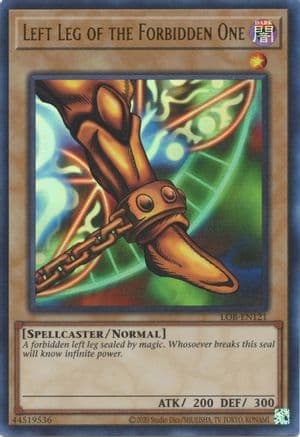 Left Leg of the Forbidden One — Legend of Blue Eyes White Dragon (25th Anniversary Edition)