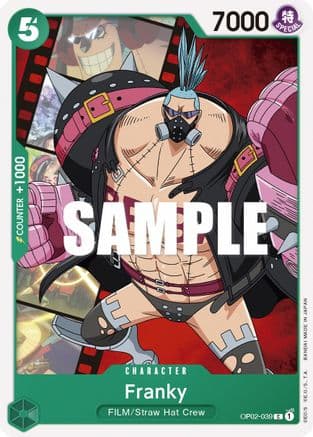 Franky — Paramount War One Piece Card Game card by BANDAI MADE IN JAPAN