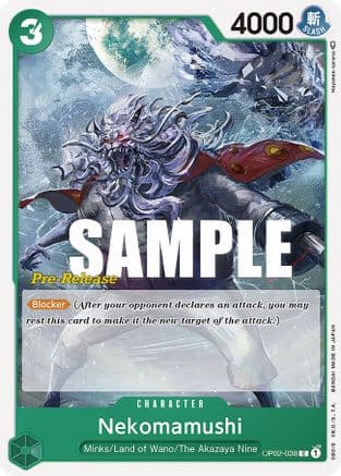 Nekomamushi — Paramount War Pre-Release Cards