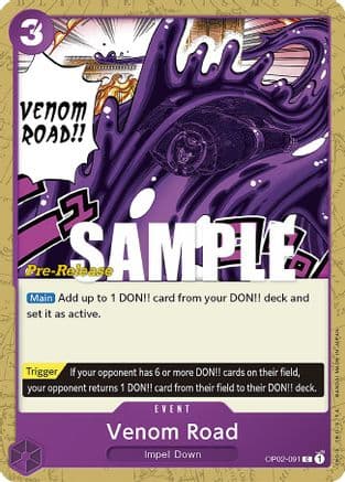 Venom Road — Paramount War Pre-Release Cards