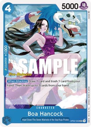 Boa Hancock — Paramount War Pre-Release Cards