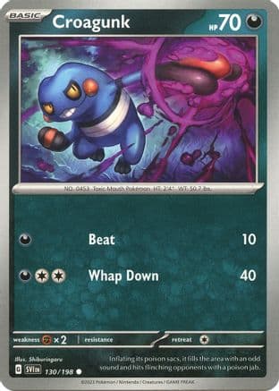 Croagunk — SV01: Scarlet & Violet Base Set Pokémon TCG card by Shiburingaru