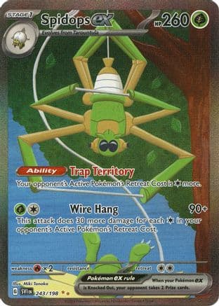 Spidops ex - 243/198 — SV01: Scarlet & Violet Base Set Pokémon TCG card by Miki Tanaka