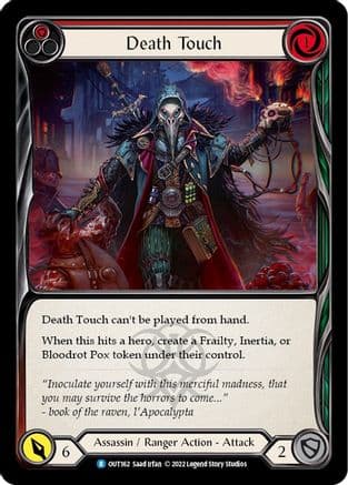 Death Touch (Red) — Outsiders Flesh and Blood card by Saad Irfan