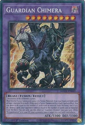 Guardian Chimera (CR) — Maze of Memories Yu-Gi-Oh! card by Studio Dice, TV TOKYO, KONAMI