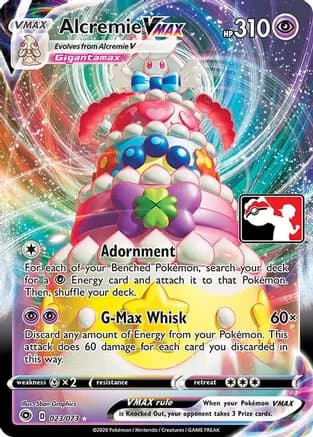 Alcremie VMAX - 023/073 — Prize Pack Series Cards Pokémon TCG card by 5ban Graphics