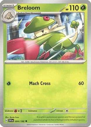 Breloom — SV01: Scarlet & Violet Base Set Pokémon TCG card by Ryuta Fuse