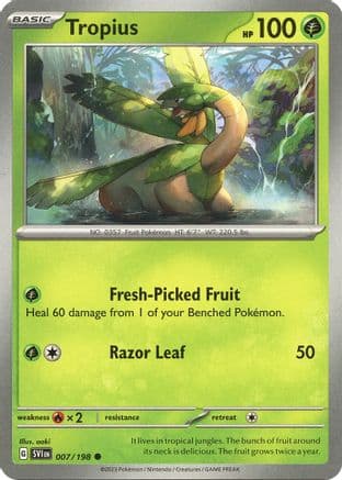 Tropius — SV01: Scarlet & Violet Base Set Pokémon TCG card by Taira Akitsu