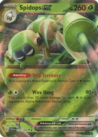 Spidops ex - 019/198 — SV01: Scarlet & Violet Base Set Pokémon TCG card by takuyoa