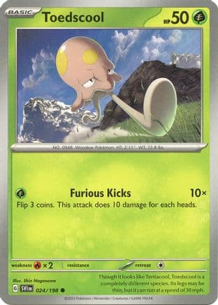 Toedscool - 024/198 — SV01: Scarlet & Violet Base Set Pokémon TCG card by Shin Nagasawa