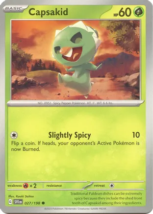 Capsakid - 027/198 — SV01: Scarlet & Violet Base Set