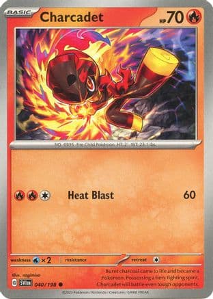 Charcadet - 040/198 — SV01: Scarlet & Violet Base Set Pokémon TCG card by nagimiso