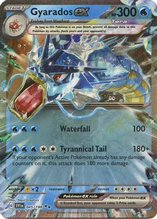 Gyarados ex - 045/198 — SV01: Scarlet & Violet Base Set Pokémon TCG card by 5ban Graphics