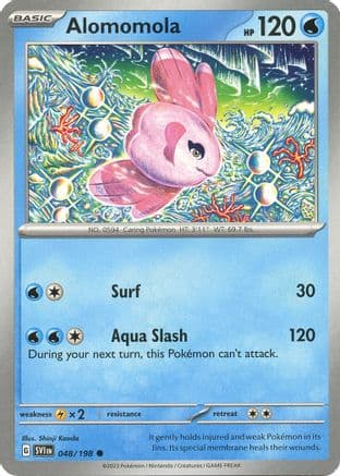 Alomomola — SV01: Scarlet & Violet Base Set Pokémon TCG card by Shinji Kanda