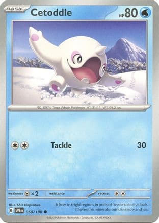 Cetoddle - 058/198 — SV01: Scarlet & Violet Base Set Pokémon TCG card by Shin Nagasawa