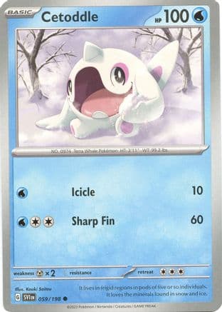 Cetoddle - 059/198 — SV01: Scarlet & Violet Base Set Pokémon TCG card by Kouki Saito