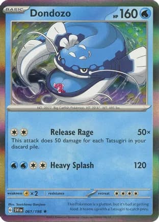 Dondozo - 061/198 — SV01: Scarlet & Violet Base Set Pokémon TCG card by Souichirou Gunjima