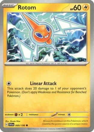 Rotom - 069/198 — SV01: Scarlet & Violet Base Set Pokémon TCG card by Nisota Niso
