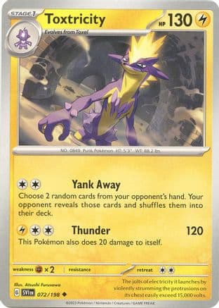 Toxtricity — SV01: Scarlet & Violet Base Set Pokémon TCG card by Atsushi Furusawa