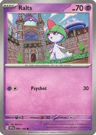 Ralts - 084/198 — SV01: Scarlet & Violet Base Set Pokémon TCG card by Tika Matsuno