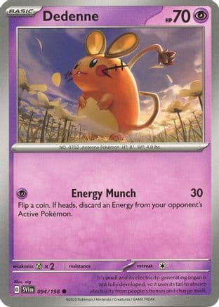 Dedenne - 094/198 — SV01: Scarlet & Violet Base Set Pokémon TCG card by zig
