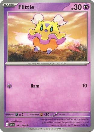 Flittle - 100/198 — SV01: Scarlet & Violet Base Set Pokémon TCG card by Hitoshi Ariga