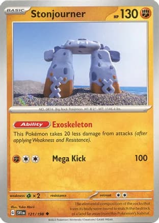 Stonjourner — SV01: Scarlet & Violet Base Set Pokémon TCG card by Yuka Morii