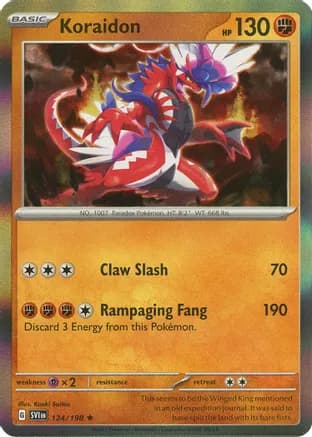 Koraidon — SV01: Scarlet & Violet Base Set Pokémon TCG card by Kouki Saitou