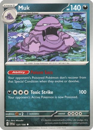 Muk — SV01: Scarlet & Violet Base Set Pokémon TCG card by Haru Akasaka