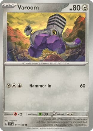 Varoom - 141/198 — SV01: Scarlet & Violet Base Set Pokémon TCG card by nagimiso