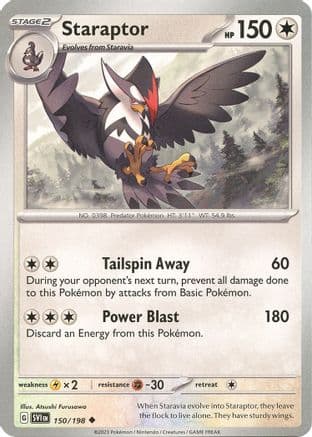 Staraptor — SV01: Scarlet & Violet Base Set Pokémon TCG card by Atsushi Furusawa