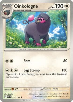 Oinkologne — SV01: Scarlet & Violet Base Set Pokémon TCG card by kirisAki